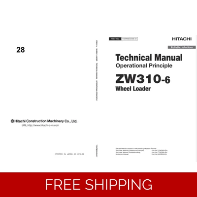 HITACHI ZW310-6 WHEEL LOADER TECHNICAL MANUALS